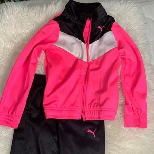 Puma pink girls set 4t